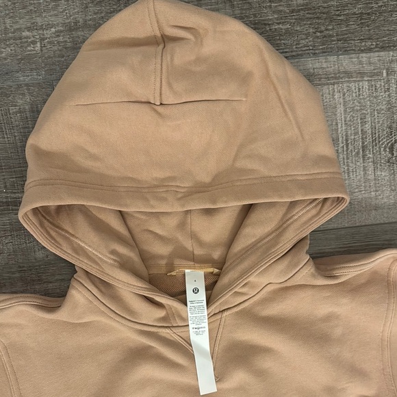 44. NWT- Lululemon All Yours Hoodie in Beech Wood Size 4 - Picture 5 of 8